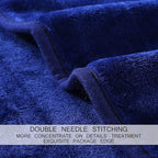 Soft Travel Size Blanket All Season Warm Fuzzy Microplush Lightweight Thermal Fleece Blankets for Couch Bed Sofa,Throw,50x61 Inches,Royal Blue
