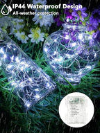 4 Pack 100 LED Fairy Lights Battery Operated with Remote, 33FT Waterproof Twinkle Lights with Timer & 8 Modes, Fairy String Light Outdoor Indoor for Bedroom Classroom DIY Christmas Decor (Cool White)