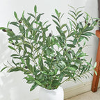4 PCS 39 Inch Faux Olive Branches Artificial Flowers Greenery Stems Olive Tree Branch for Vase Filler Home Decor Indoor