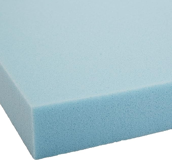 Amazon Basics King Mattress Topper, Cooling Gel-Infused, CertiPUR-US Certified, 2 Inches, Blue
