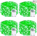 4 Pack 20FT 60LED Christmas Battery Operated Fairy Lights with Timer, Waterproof Battery String Lights Outdoor Indoor, Battery Twinkle Lights for Bedroom Wedding Birthday Party Christmas (Green)