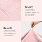 Utopia Bedding Fleece Blanket Throw Size Pink 300GSM Luxury Anti-Static Fuzzy Soft Microfiber Blanket for Couch, Sofa and Bed (60x50 Inch)