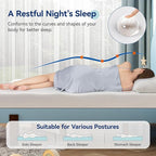 Amazon Basics Memory Foam Mattress, Soft Plush Feel, 6 Inch, Twin, White/Grey