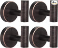 Bathroom Robe Towel Hooks Coat Wall Hook Stainless Steel Heavy Duty Door Hanger Clothes Cabinet Closet Sponges Hook for Bathroom Bedroom Kitchen Hotel Pool 4 Packs (Oil Rubbed Bronze)