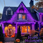 JMEXSUSS 250 LED Christmas String Lights, 91.5ft Purple Christmas Lights Outdoor Waterproof, 8 Lighting Modes Connectable Christmas Tree Light for Yard Patio Party Holiday Decorations