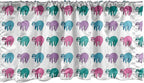 Ambesonne Funny Sloth Window Valance Pack of 2, Colorful Art Repeating Lazy Animal on Plain Backdrop, Rod Pocket Curtain Valances for Kitchen Bedroom, 54" X 18", Dark Seafoam Pink