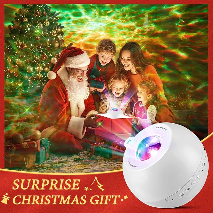Star Projector, 15 Sounds & 15 Colors & Bluetooth Speaker, Galaxy Light Projector for Bedroom, Star Lights for Ceiling Projector, Kids Night Light