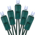 Holiday Essence 60 LED Mini Christmas Lights Cool White Green Wire String Lighting Indoor Outdoor Xmas Tree Garden Holiday Party Decor UL Certified Indoor & Outdoor String Lights
