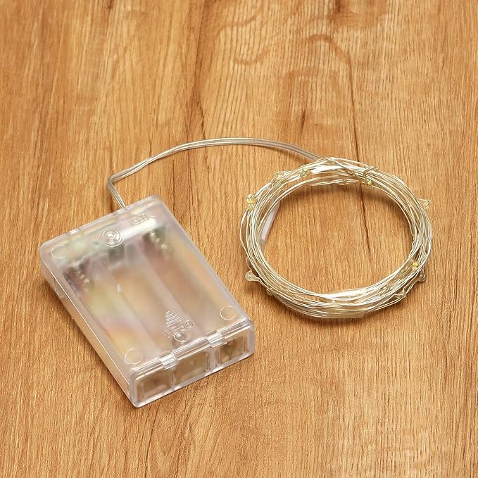 XINKAITE Waterproof LED Fairy String Lights - Starry DIY Decoration for Indoor & Outdoor Parties, Christmas, Holidays (10FT/3Meters, Blue)