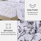 RUVANTI Flannel Sheets Twin Size - 100% Cotton Double Brushed Twin Sheets Set, Deep Pockets 16 Inches, All Seasons Breathable & Extra Soft Bed Sheets, Warm & Cozy, 3 Piece, Dry Winter