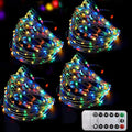 Bright Zeal 66 Ft 200 LED 8 Mode Multi Colored Christmas Fairy Lights Battery Operated with Remote Control Christmas Lights Outdoor Multicolor Waterproof -Twinkle LED String Lights Colorful