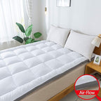 Mattress Topper Queen & Mattress Pad Protector - Quality Plush Luxury Down Alternative Pillow Top - 2inch Extra Thick Mattress Cover(60"x80")