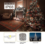 36 Pack Fairy Lights Battery Operated, 3 Speed Modes, Extra 40 Batteries for Replacement, 7Ft 20 LED Mini String Lights, Waterproof Copper Wire, Twinkle Firefly Lights for Christmas Decorations,White