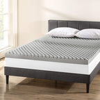 Best Price Mattress Mellow 4 Inch Egg Crate Memory Foam Mattress Topper with Infusion, Queen