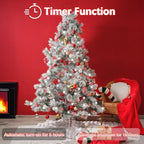 4-Pack 33FT 100 LED Fairy Lights Battery Operated with Remote Timer, Fairy Christmas String Lights for Bedroom Decor, Waterproof 8 Modes Twinkle Lights for Room Garden Party Wedding (Red and White)