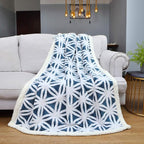 LOMAO Sherpa Fleece Blanket Fuzzy Soft Throw Blanket Dual Sided Blanket for Couch Sofa Bed (Navy, 51"x63")