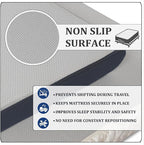 Foamma 4" x 30" x 75" Gel Memory Foam Mattress for RV with Water Resistant Organic Cotton Cover, Firm High Density Foam Base, USA Made, CertiPUR-US Certified Foam