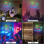 It's 5:00 Somewhere Neon Sign, USB Powered LED Neon Sign for Wall Decor,Dimmable, 5V/2A, for Home, Party, Gift, Bedroom, Man Cave, Bar, Beer Garage, Secrect Space
