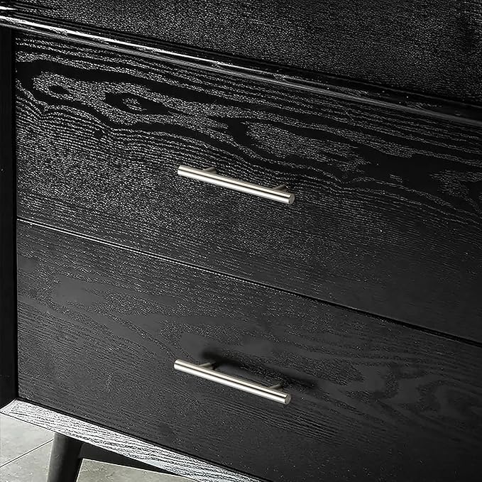 JOY DECOR 30 Pack 5 Inch Cabinet Pulls Kitchen Cabinet Handles with 3 Inch Hole Center Brushed Nickel Cabinet Hardware Stainless Steel Kitchen Drawer Pulls for Cabinets Cupboard, 76mm Hole Centers