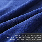 Polar Fleece Throw Blankets Travel Size for The Bed Extra Soft Brush Fabric Super Warm Sofa Throw Blanket 50" x 61"(Royal Blue Travel)