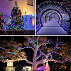 Solar String Lights Outdoor, 4 Pack 288FT 800 LED Solar Twinkle Lights for Outside Waterproof Copper Wire with 8 Modes Fairy Decorations for Garden Yard Wedding Christmas Tree Decor (Multicolor)