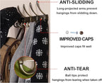 Dseap Wall Mounted Coat Rack - 5 Tri Hooks, Heavy Duty, Stainless Steel, Metal Coat Hook Rail for Coat Hat Towel Purse Robes Mudroom Bathroom Entryway (Bronze, 2 Packs)