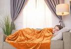 Utopia Bedding Fleece Blanket Twin Size Burnt Orange 300GSM Luxury Anti-Static Fuzzy Soft Microfiber Bed Blanket (60x80 Inch)