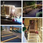 50Ft LED Rope Lights, Cuttable LED Strip Lights Outdoor Waterproof Decorative Lighting for Indoor/Outdoor Decorations,Eaves,Backyards Garden,Party and Bedroom Decorations(Warm White)