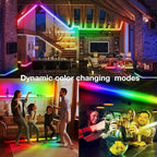 DAYBETTER 100ft Smart IC LED Strip Lights, BGRIC LED Lights for Bedroom, DIY Multiple Colors on One Line, App Control Color Changing Strip Lighting Music Sync Home Decor(1 Roll)
