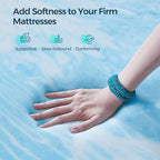 LINSY LIVING 4 Inches Twin Memory Foam Mattress Topper, Cooling Gel-Infused Swirl Memory Foam, Soft Bed Topper with Tencel™ Cover, CertiPUR-US and Oeko-TEX Certified, 74" L * 38" W * 4" H