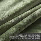Richave 350GSM Fleece Blankets King Size for The Bed Warm Sofa Blanket 90" x 108"(Green King)