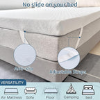 Airensky 2 Inch Memory Foam Mattress Topper, Cooling Gel Infused High Density King (76"x80") Topper with Removable Skin-Friendly Cover, Bed Topper for Pressure Relief Back Pain, CertiPUR-US Certified