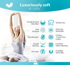 DREAMCARE Twin XL Sheet Sets – 3pcs Cooling Sheets – up to 15” Deep Pocket Twin XL Sheets Set – Hotel Luxury Sheets & Pillowcases – Superior Softness 100% Fine Microfiber with Side Pocket – Ivory