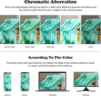 NEWCOSPLAY Super Soft Queen Blanket Aqua Premium Silky Flannel Fleece Leaves Pattern Lightweight Bed Blanket All Season Use (Aqua, Queen(90"x90"))