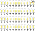 48-Pack Dimmable E12 LED Candelabra Bulbs 40Watt Equivalent, 5000K Daylight White, 450Lumens, 4W B11 Vintage Chandelier Light Bulbs, LED Filament Clear Glass Candle Lamp for Ceiling Fan Home Decor