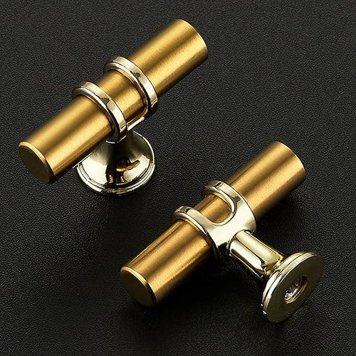15 Pack Brushed Brass Cabinet Knobs - Gold Kitchen Cabinet Knobs Cabinet Pulls for Kitchen Cabinet Drawer Stainless Steel Dresser Knobs for Cabinet Hardware 2in Length Single Hole