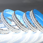 2835 SMD Cold White LED Strip Lights 6500K 16.4ft Double Row 2400 LEDs Flexible LED Strip Tape Light Ribbon Lamp DC 12V LED Daylight Dimmable Strip Lights for Bedroom Lighting