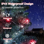 4-Pack 33FT 100 LED Fairy Lights Battery Operated with Remote Timer, Fairy Christmas String Lights for Bedroom Decor, Waterproof 8 Modes Twinkle Lights for Room Garden Party Wedding (Red and White)