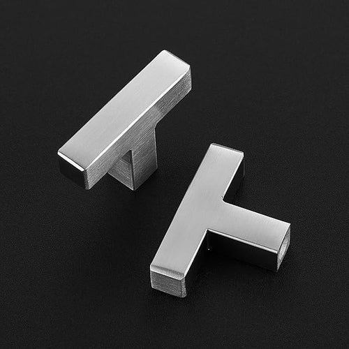 15 Pack Brushed Nickel Cabinet Knobs - Kitchen Cabinet Knobs Silver Cabinet Pulls for Kitchen Cabinet Drawer Stainless Steel Dresser Knobs for Cabinet Hardware 2in Length Single Hole Square