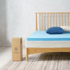 ZINUS 2 Inch Green Tea Cooling Gel Memory Foam Mattress Topper, Smaller, More Convenient WonderBox Packaging, Cooling Gel Foam, CertiPUR-US Certified. Twin