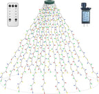 aneeway 400 LED Christmas Tree Lights, Christmas Lights with 8 Light Modes & Memory Function, 6.6FT x 16 String Light with Timing Function & Remote Control for Xmas Ornaments - Multicolor