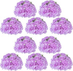 NUPTIO Flower Ball Arrangement Bouquet: 10 Pcs 11.8 inch Diameter Light Purple Rose Fake Flowers Balls for Wedding Centerpiece Decorations Artificial Flower Centerpieces for Tables