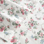 Laura Ashley - Flannel Sheets King Size, Anti-Pilling & Wrinkle Resistant Cotton, Touchably Soft for All-Season Comfort - Bed Sheets with Matching Pillowcases & Fitted Sheet (Le Fleur Pink)