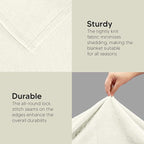 Utopia Bedding Fleece Blanket Twin Size Ivory 300GSM Luxury Anti-Static Fuzzy Soft Microfiber Bed Blanket (60x80 Inch)