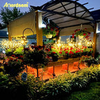 Anordsem Solar Lights Outdoor Waterproof: Garden Light Solar Powered for Yard Outside - Sparkler Fireworks Twinkle Lighting Path Decor 6 Pack - LED Starburst Gardening Gifts for Women Mom Wife