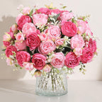 Luyue 8 Packs Peonies Artificial Flowers Faux Peony Bouquet Fake Peonies Flower for Vase Silk Peony Floral Arrangements for Table Centerpiece Wedding Decoration Indoor Home Decor
