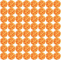 Auihiay 64 PCS Full Hydrangea Flowers, Silk Hydrangea Artificial Flowers Heads with Stems, Artificial Hydrangea Flowers for Wedding Centerpieces, Home, Garden, Baby Shower Decoration (Orange)