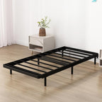 Twin Box Spring Bed Base 2 Inch, Low Profile Metal Boxspring Twin Bunkie Board 2 Inch, 2000 Lbs Max Weight Capacity Mattress Foundation, Noise-Free, Easy Assembly