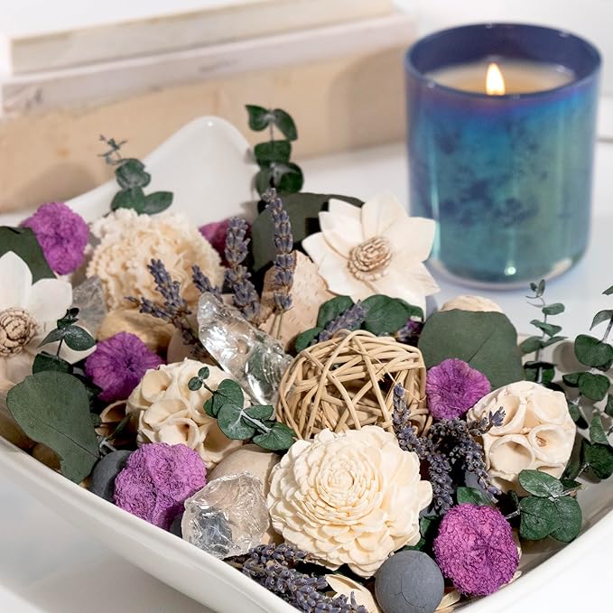 ANDALUCA Preserved Eucalyptus & Lavender Botanical Fragrance Potpourri (Eucalyptus Lavender)