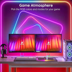 50Ft Neon Rope Lights,Flexible Led Rope Lights Control with App/Remote,Multiple Modes Rope Lights,IP65 Outdoor RGB Led Neon Lights Waterproof,Music Sync Gaming Led Neon Light Strip for Bedroom Decor